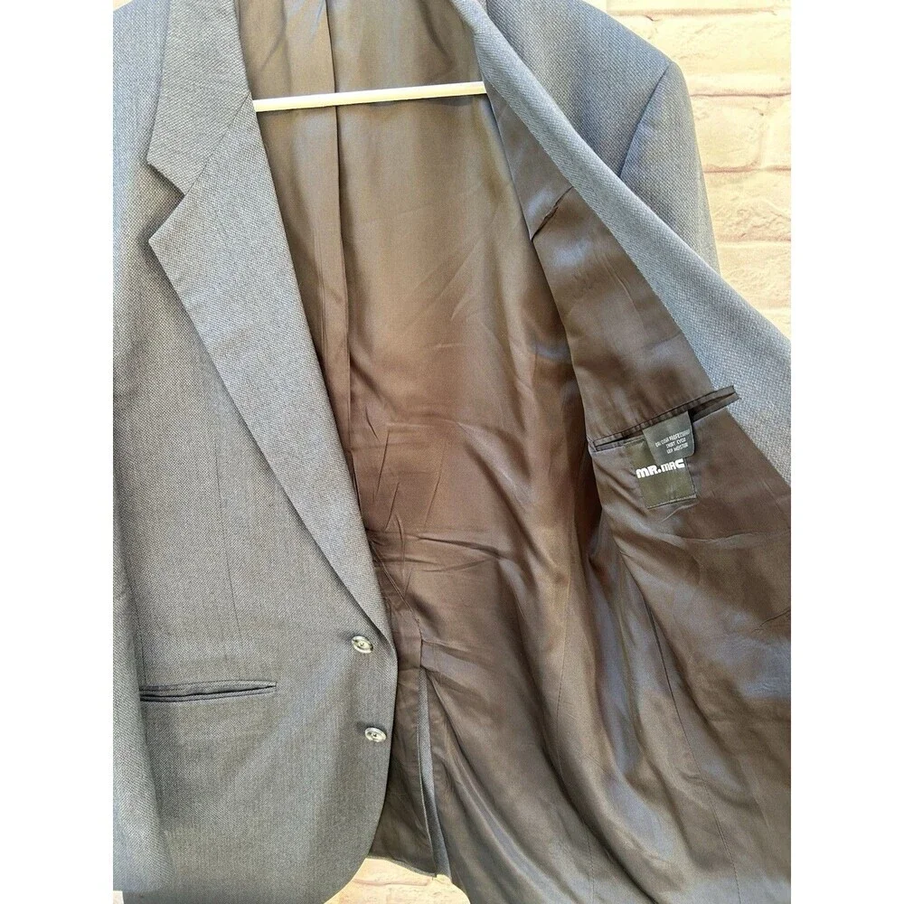 Vtg Christian Dior Monsieur Men’s  Blazer Jacket Virgin Wool USA union Made 44R